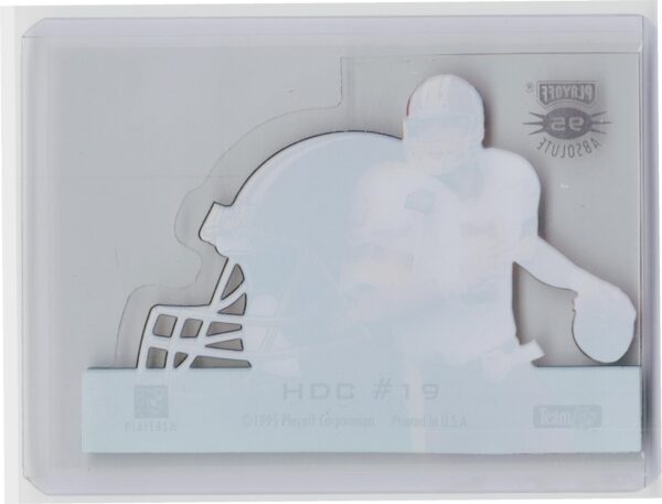 1995 Playoff Absolute Heath Shuler #HDC #19 Redskins Helmet Die Cuts Redskins - Image 3