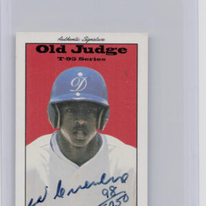 1995 Signature Rookies Old Judge Wilton Guerrero AU SN5750 #16 Dodgers Signature