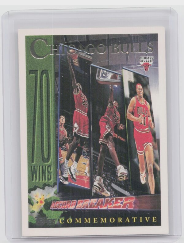 1996-97 Topps Chicago Bulls 72 Wins #72 Bulls