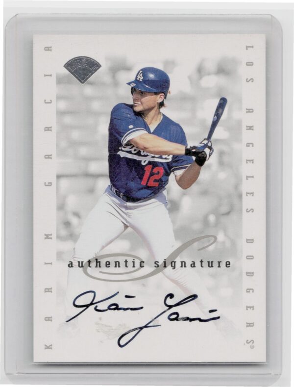 1996 Leaf Signature Series Karim Garcia Auto #NNO Dodgers Extended Series Autogr