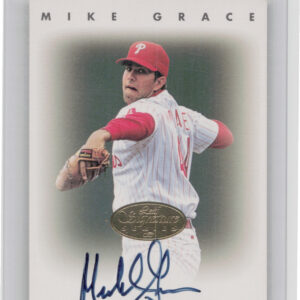 1996 Leaf Signature Series Mike Grace AU #NNO Phillies Autographs Gold