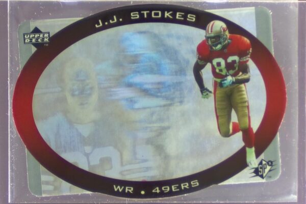 1996 SPx J.J. Stokes RC #39 49ers Hologram