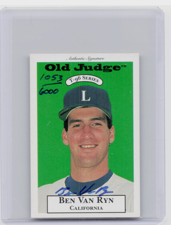 1996 Signature Rookies Old Judge Ben Van Ryn AU SN6000 #34 Dukes Signatures