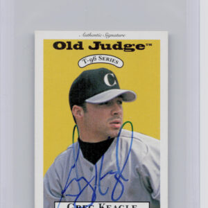 1996 Signature Rookies Old Judge Greg Keagle AU SN6000 #14 Quakes Signatures