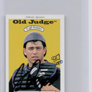 1996 Signature Rookies Old Judge Jayhawk Owens AU SN6000 #25 Sox Signatures