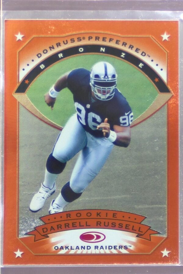 1997 Donruss Preferred Darrell Russell RC #110 Raiders