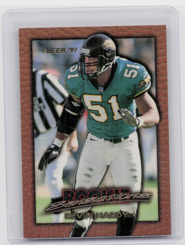 1997 Fleer Kevin Hardy #9 Jaguars Rookie Sensations