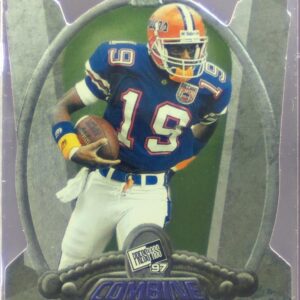 1997 Press Pass Ike Hilliard RC #11 Gators Combine Die-Cut