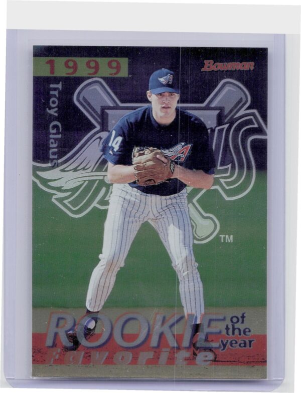 1998 Bowman Troy Glaus #ROY2 Angels 1999 Rookie of the Year Favorites