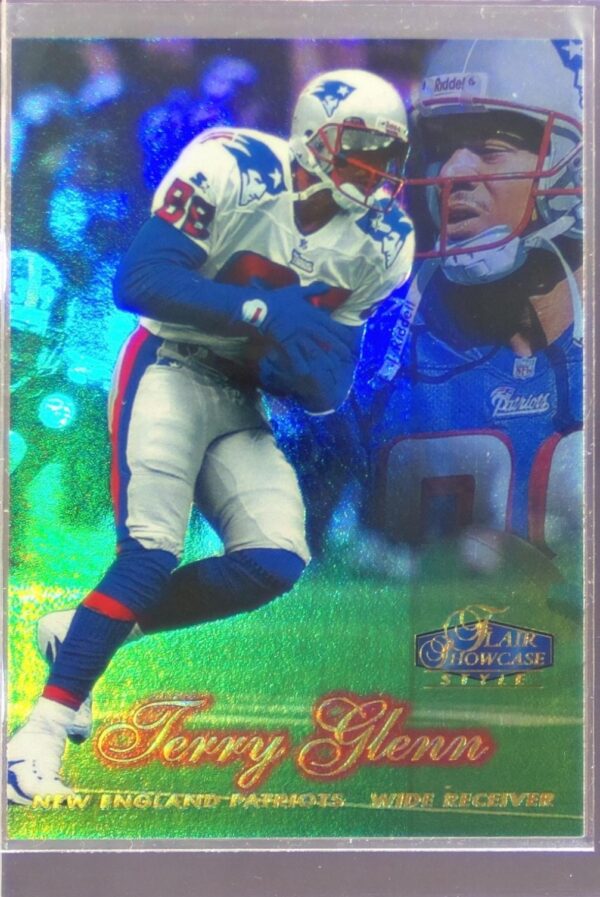 1998 Flair Showcase Terry Glenn RC Flair Showcase Row 2 (Style) #26 Patriots