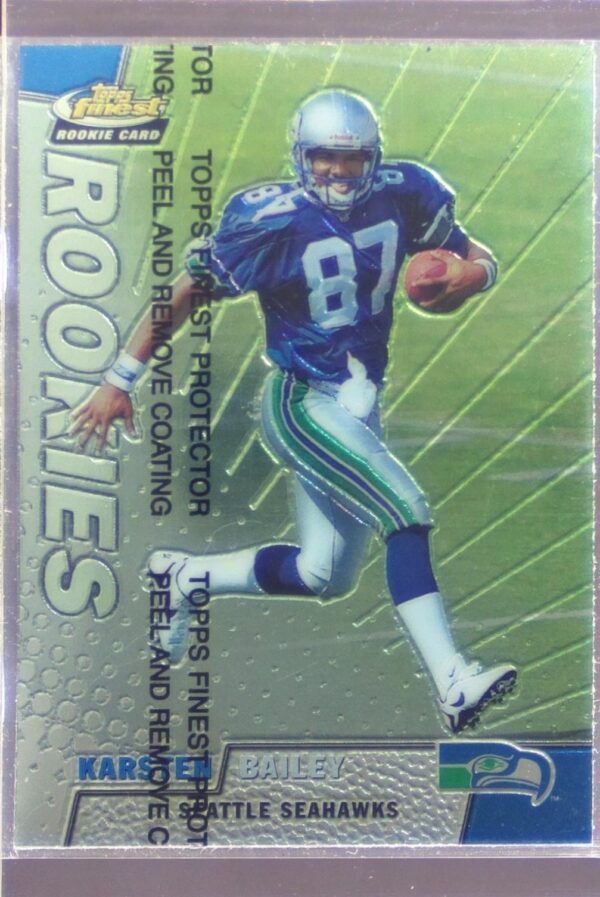 1999 Finest Karsten Bailey RC #172 Seahawks