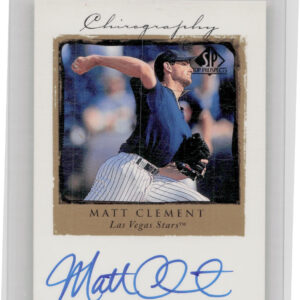 1999 SP Top Prospects Matt Clement AU #MC Stars Chirography