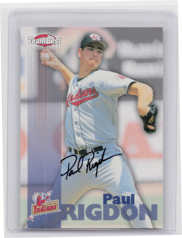 1999 Team Best Rookie Paul Rigdon AU #NNO Indians Autographs