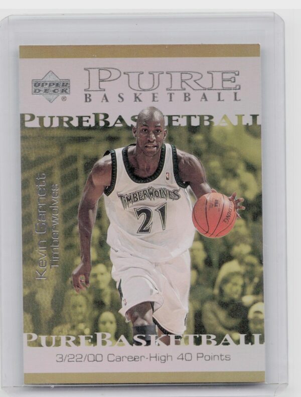 2000-01 Upper Deck Kevin Garnett #PB7 Timberwolves Pure Basketball