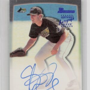 2000 Bowman Steve Cox AU #SC Rays Autographs