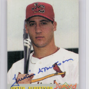 2000 Diamond Authentics Autographs Justin Albertson AU SN3250 #25 Cardinals