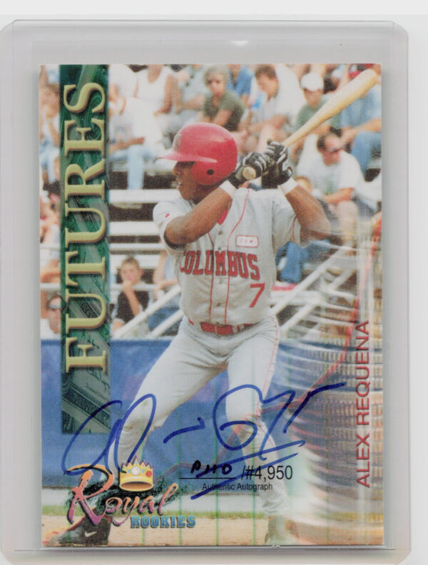2000 Royal Rookies Futures Alex Requena AU SN4950 #3 RedStixx Autographs