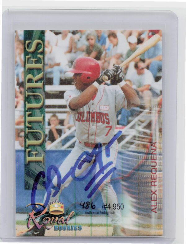2000 Royal Rookies Futures Alex Requena AU SN4950 #3 RedStixx Autographs