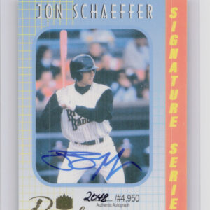 2000 Royal Rookies Jon Schaeffer AU SN4950 #27 Twins Autographs