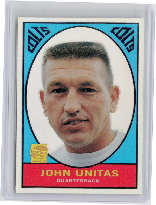 2000 Topps Chrome Johnny Unitas #R11 Colts Johnny Unitas Reprints Refractors