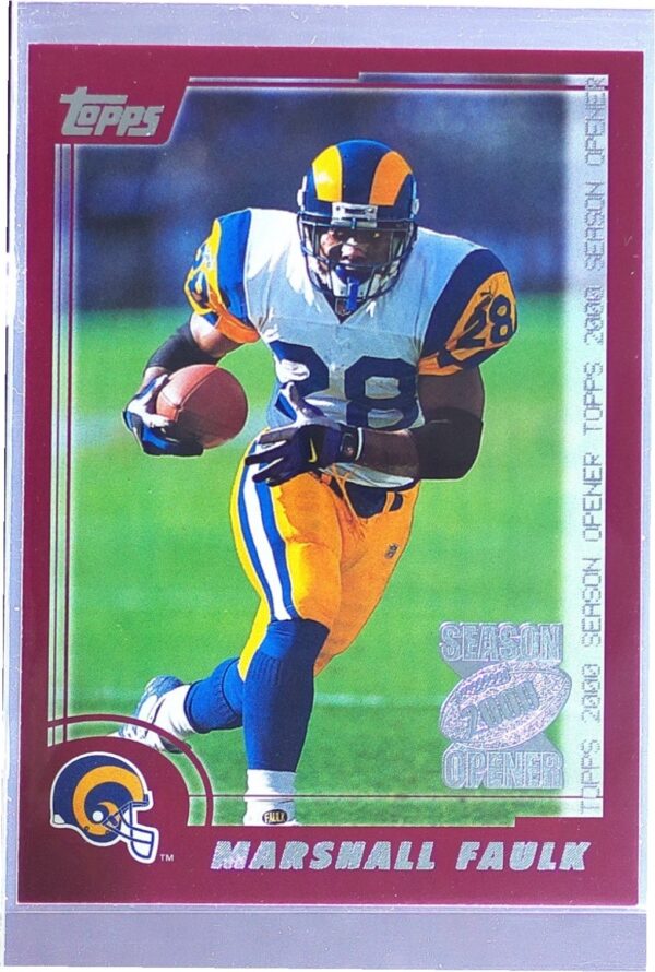 2000 Topps Season Opener Marshall Faulk #67 Rams