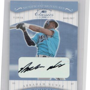 2001 Donruss Classics Abraham Nunez AU #131 Marlins Significant Signatures