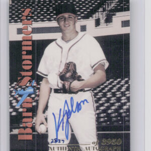 2001 Royal Rookies Throwbacks Kenny Nelson AU SN3950 #B9 Braves Barnstormers Aut