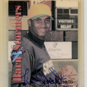 2001 Royal Rookies Throwbacks Luis Martinez AU SN3950 #B7 Brewers Barnstormers A
