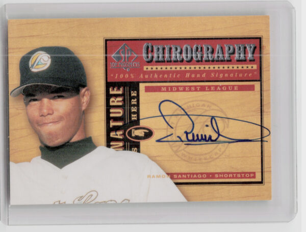2001 SP Top Prospects Ramon Santiago AU #RS Whitecaps Chirography