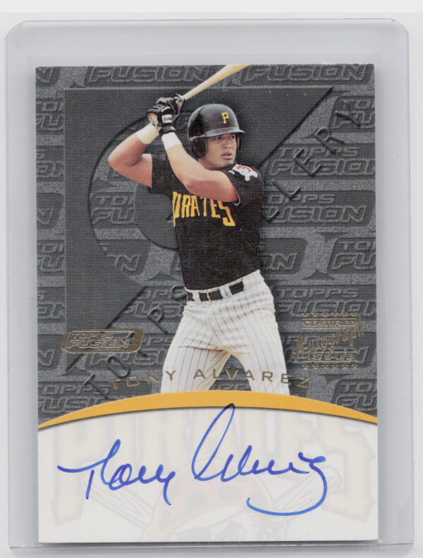 2001 Topps Fusion Tony Alvarez AU #FA35 Pirates Autographs