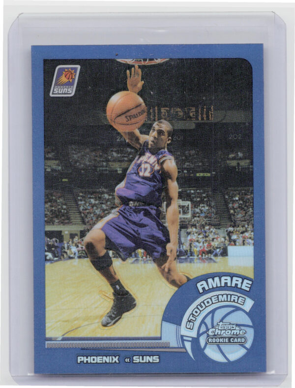 2002-03 Topps Chrome Amare Stoudemire Refractors #126 Suns