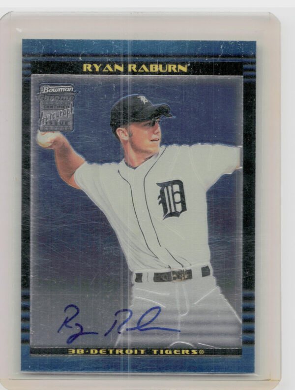 2002 Bowman Chrome Ryan Raburn AU RC #389 Tigers