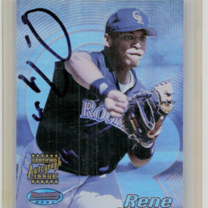 2002 Bowman's Best Rene Reyes AU RC #116 Rockies