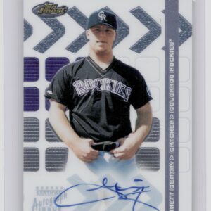 2002 Finest Garrett Gentry AU RC #106 Rockies
