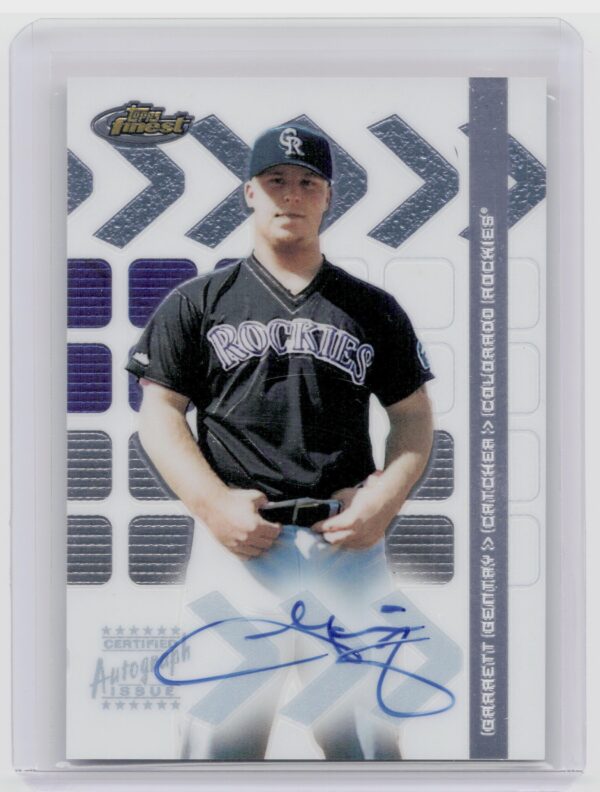 2002 Finest Garrett Gentry AU RC #106 Rockies