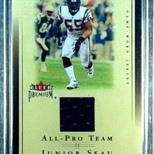2002 Fleer Premium Junior Seau JSY #NNO Chargers All Pro Team Jerseys