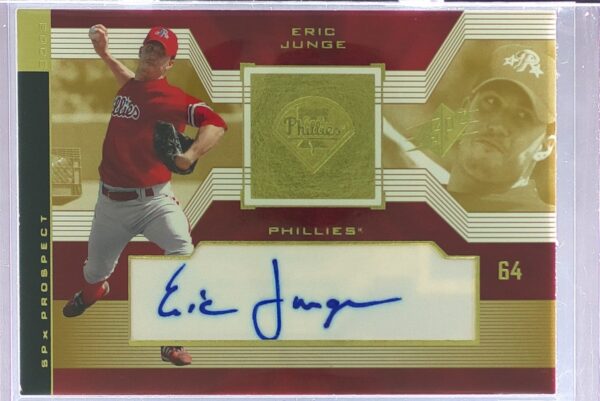 2002 SPx Eric Junge Auto RC #136 Phillies