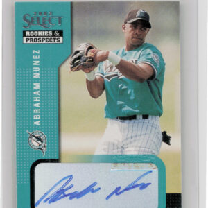 2002 Select Rookies & Prospects Abraham Nunez AU #1 Marlins