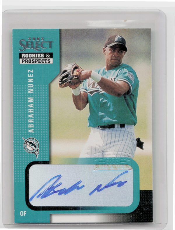 2002 Select Rookies & Prospects Abraham Nunez AU #1 Marlins