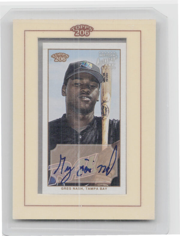 2002 Topps 206 Greg Nash AU #TA-GN Rays Autographs