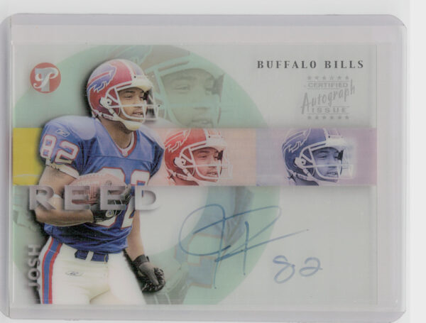 2002 Topps Pristine Josh Reed AU #P-JR Bills Autographs