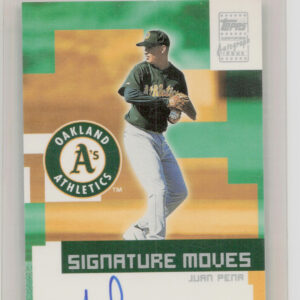 2002 Topps Traded & Rookies Juan Pena AU #TA-JP Athletics Signature Moves