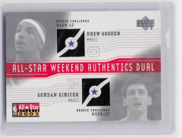 2003-04 Upper Deck Drew Gooden / Gordan Giricek MEM #AS-DG/GG Magic All Star Wee