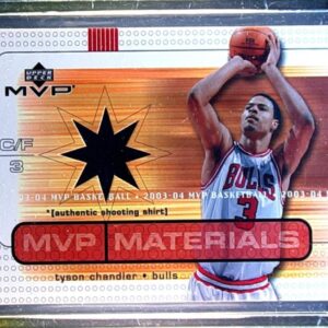 2003-04 Upper Deck MVP Tyson Chandler JSY #TC-SS Bulls Materials Shirts