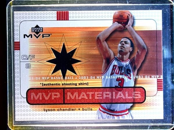 2003-04 Upper Deck MVP Tyson Chandler JSY #TC-SS Bulls Materials Shirts