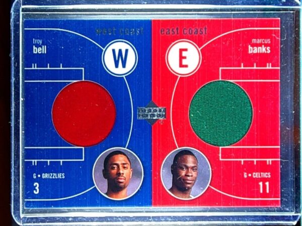 2003-04 Upper Deck Troy Bell / Marcus Banks JSY #EW-TB/BA Celtics