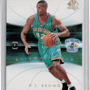 2004-05 SP Authentic P.J. Brown Limited SN100 #57 Hornets