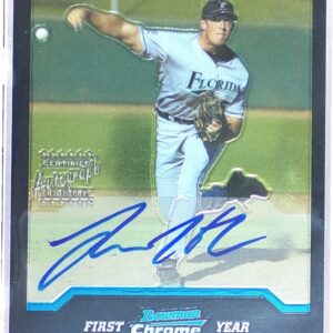2004 Bowman Chrome Lincoln Holdzkom Auto RC #337 Marlins