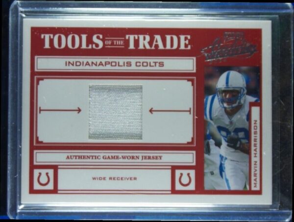 2004 Playoff Absolute Memorabilia Marvin Harrison MEM SN100 #TT-59 Colts Tools o