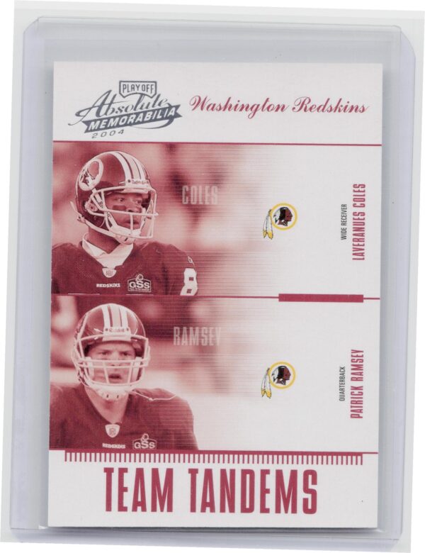 2004 Playoff Absolute Patrick Ramsey / Laveranues Coles /1000 #TAN-25